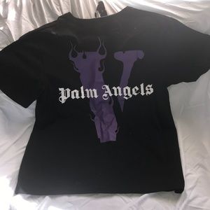 Vlone Palm Angels Mens Black T XL